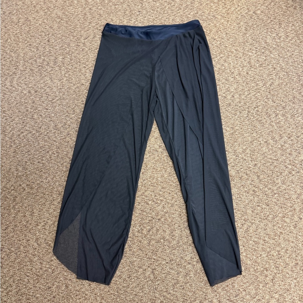 Women’s black swim cover up pants